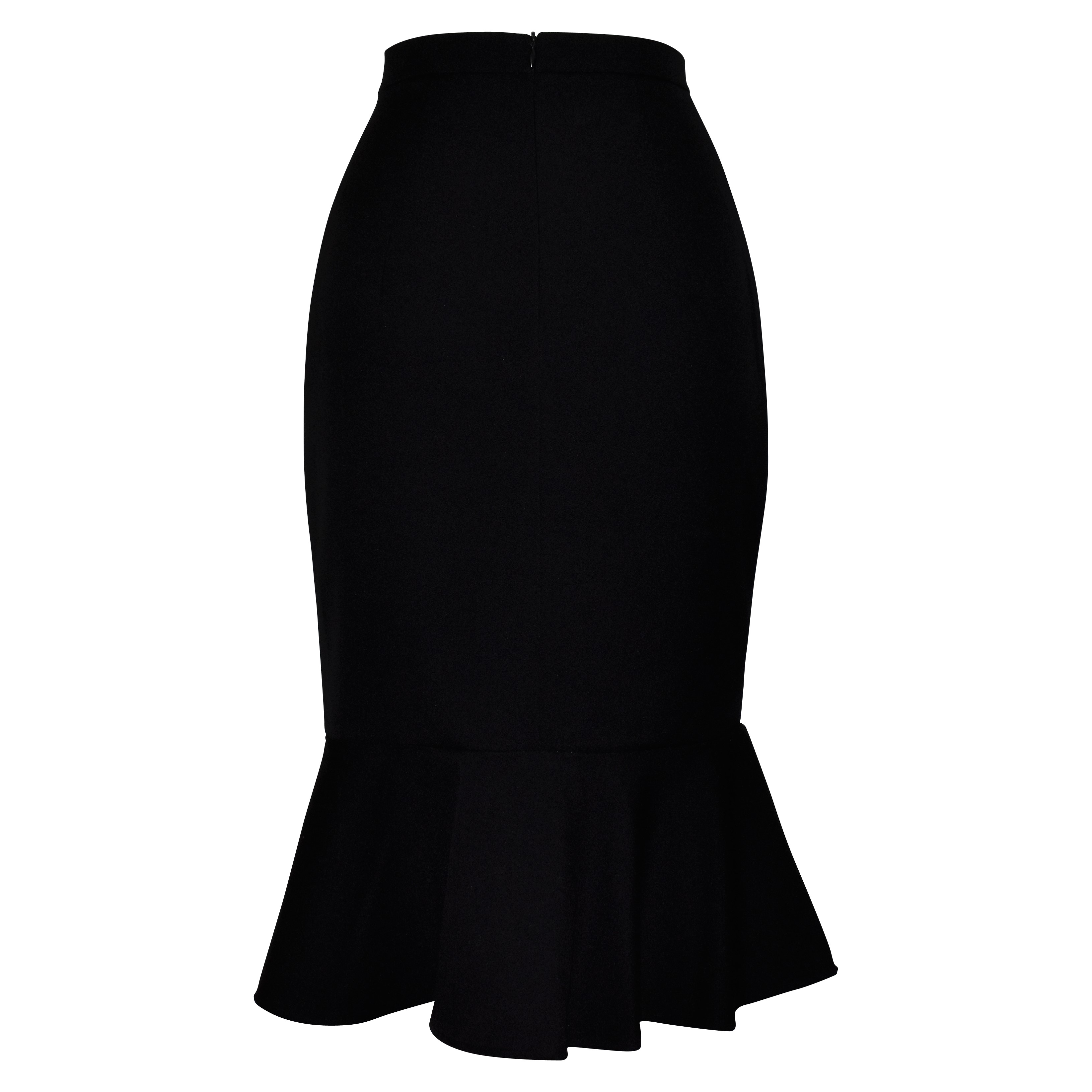 Siren Clothing | Mermaid Wiggle Skirt – Black